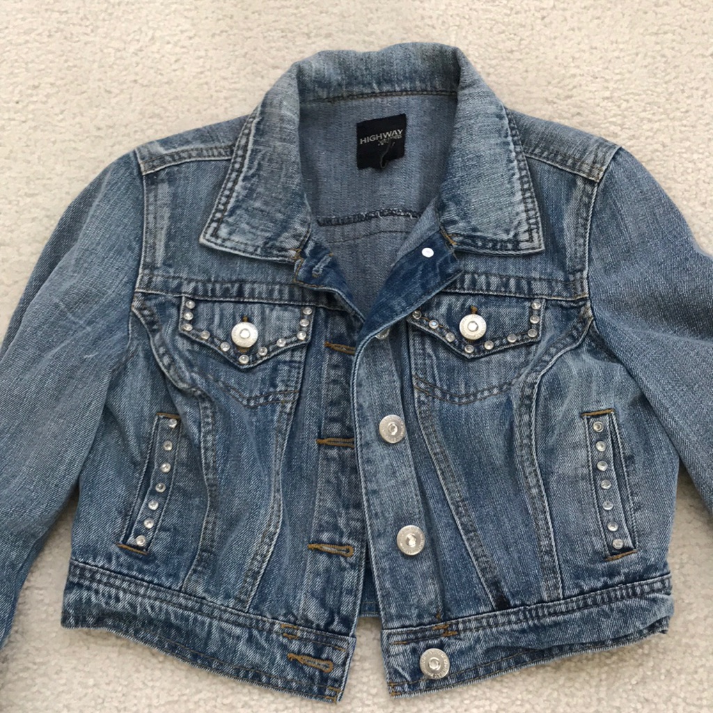 Blue Cropped Jean Jacket